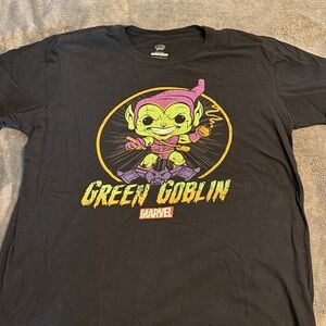 Funko Pop Marvel Collector’s Tee Shirt Men’s Large Green Goblin Rare Retired
